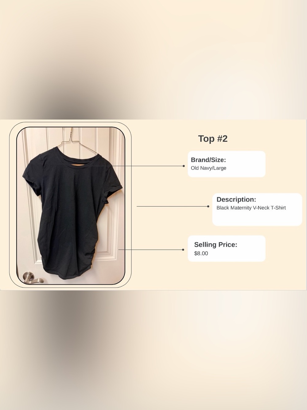 Old Navy Black V-Neck Short Sleeve Kids Tee
